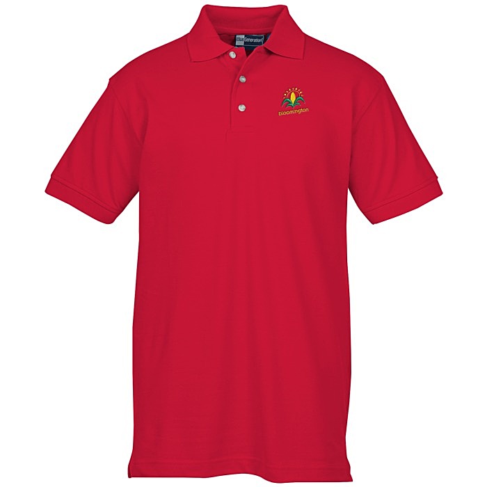 Custom Superblend Pique Polo - Men's