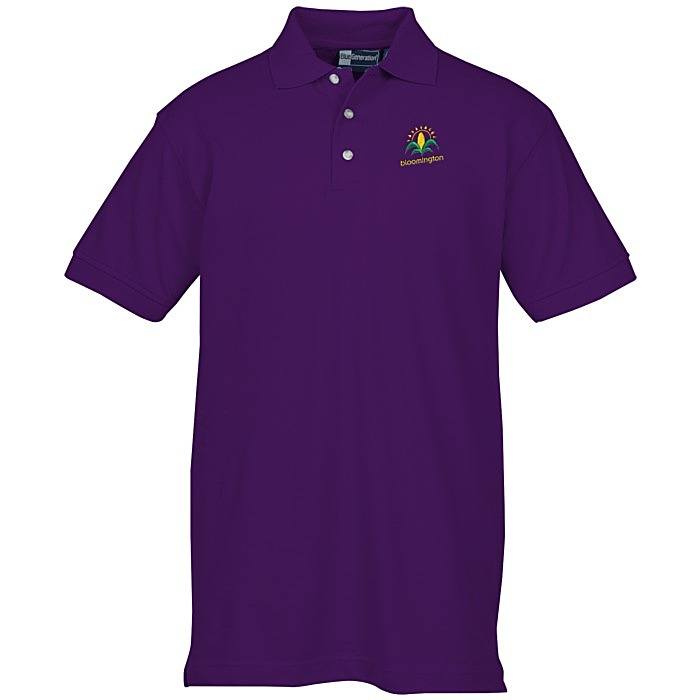 Custom Superblend Pique Polo - Men's