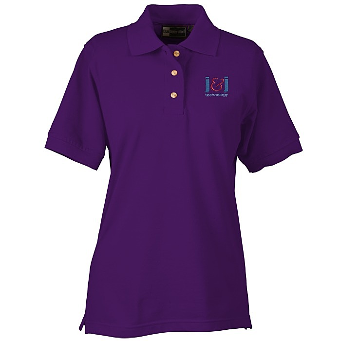 Custom Superblend Pique Polo - Ladies'