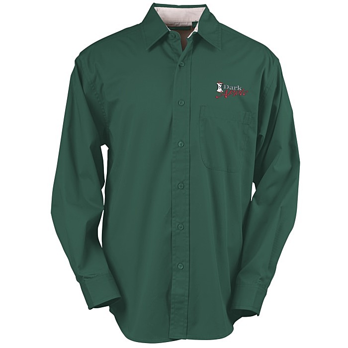 Custom Peached Fine Line Twill Shirt - Men's