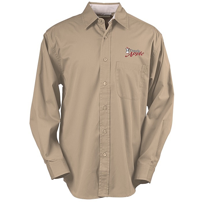 Custom Peached Fine Line Twill Shirt - Men's