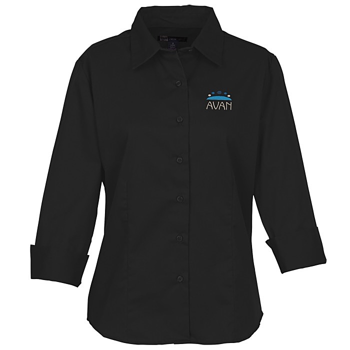 Custom Peached Fine Line Twill Shirt - Ladies'