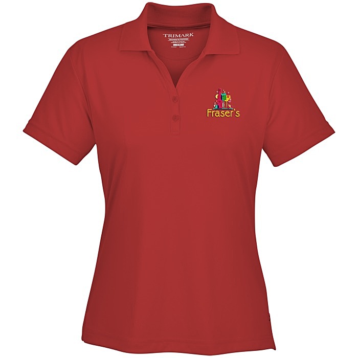 Custom Moreno Textured Micro Polo - Ladies' - Embroidered