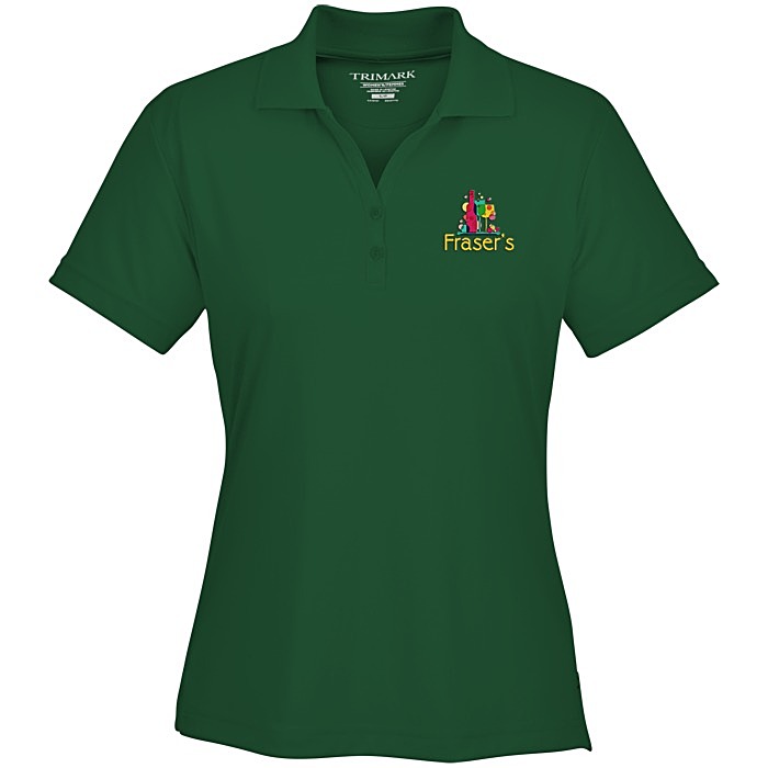 Custom Moreno Textured Micro Polo - Ladies' - Embroidered