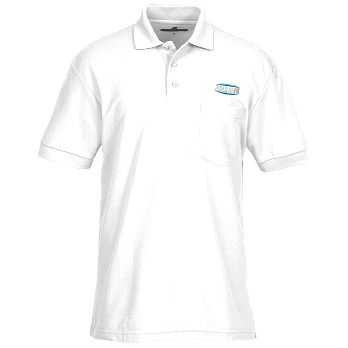 Custom Soft Touch Pique Sport Shirt with Pocket - Men's