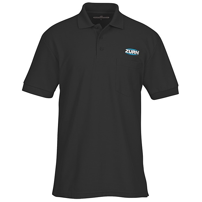 Custom Soft Touch Pique Sport Shirt with Pocket - Men's