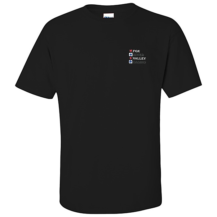 Custom Gildan Ultra Cotton T-Shirt - Men's - Embroidered - Colours