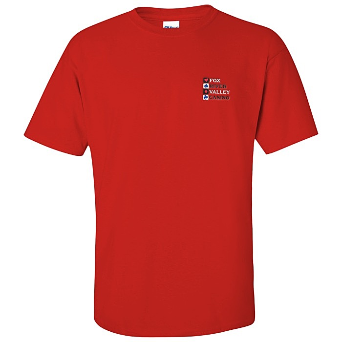 Custom Gildan Ultra Cotton T-Shirt - Men's - Embroidered - Colours