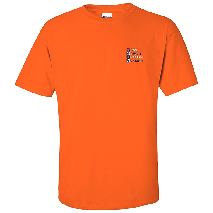 Custom Gildan Ultra Cotton T-Shirt - Men's - Embroidered - Colours