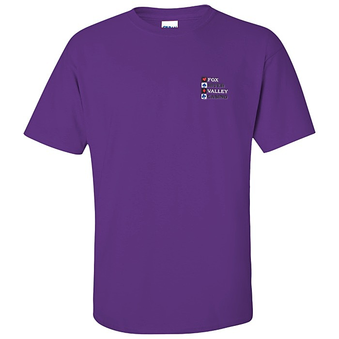 Custom Gildan Ultra Cotton T-Shirt - Men's - Embroidered - Colours
