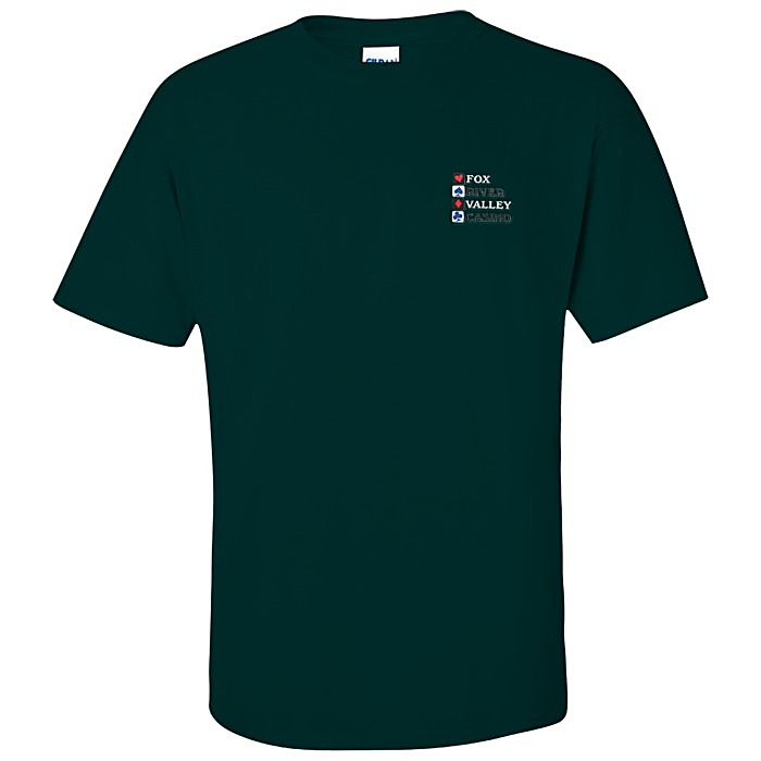 Custom Gildan Ultra Cotton T-Shirt - Men's - Embroidered - Colours