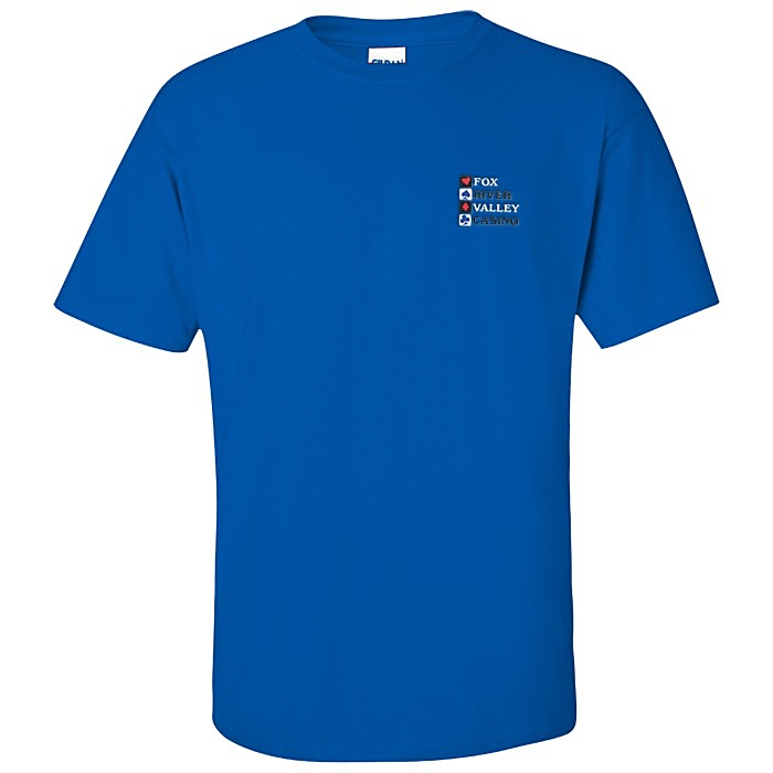 Custom Gildan Ultra Cotton T-Shirt - Men's - Embroidered - Colours