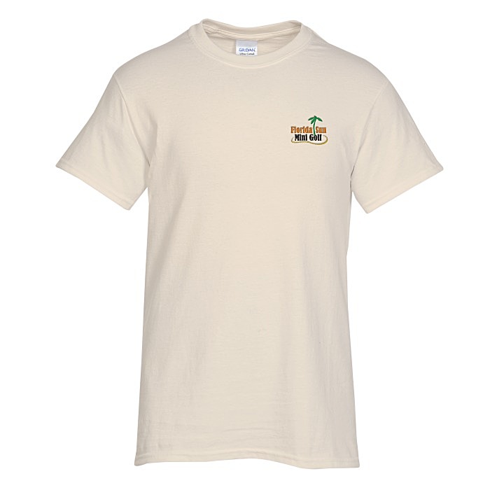 Custom Gildan Ultra Cotton T-Shirt - Men's - Embroidered - White