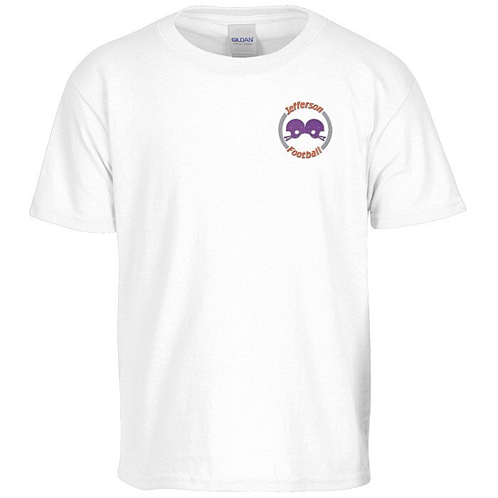 Custom Gildan Ultra Cotton T-Shirt - Youth - Embroidered