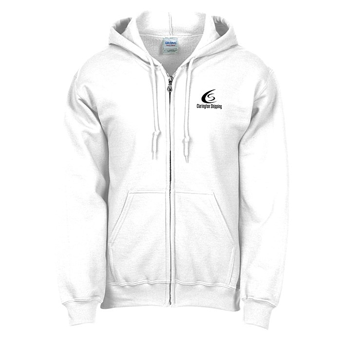 Custom Gildan 50/50 Full-Zip Hooded Sweatshirt - Screen
