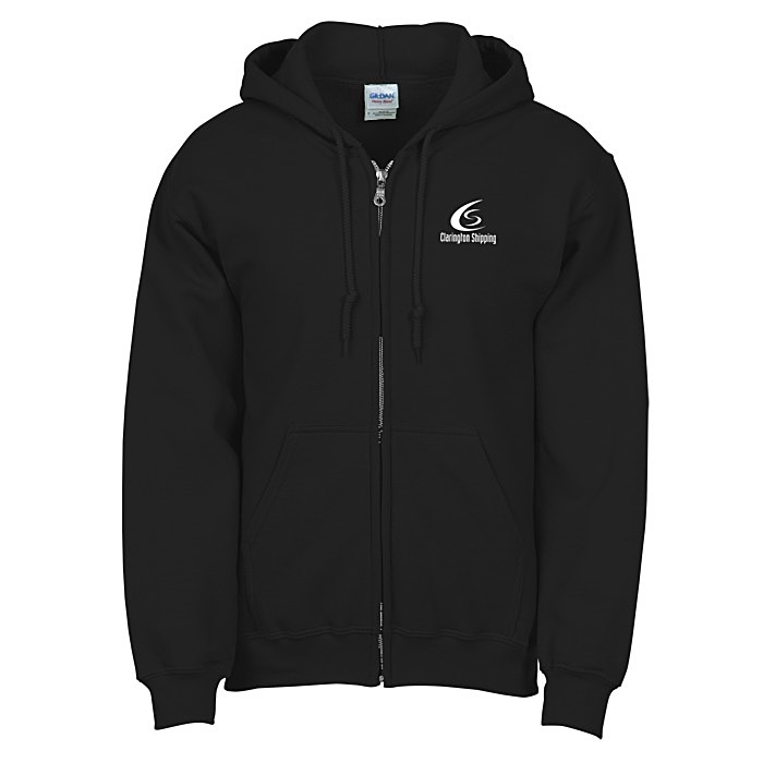 Custom Gildan 50/50 Full-Zip Hooded Sweatshirt - Screen