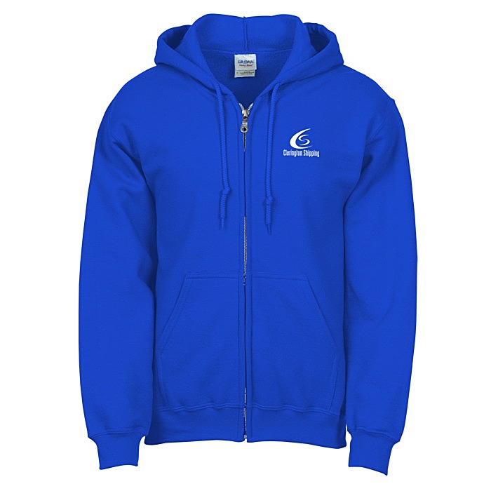 Custom Gildan 50/50 Full-Zip Hooded Sweatshirt - Screen