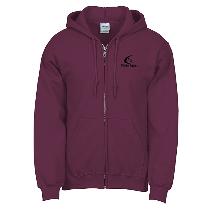 Custom Gildan 50/50 Full-Zip Hooded Sweatshirt - Screen