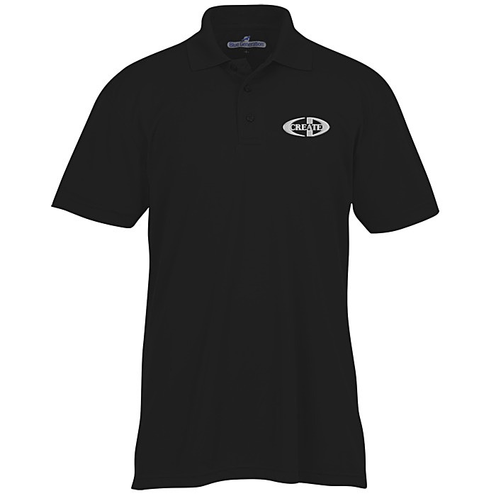 Custom Blue Generation Snag Resistant Wicking Polo - Mens'