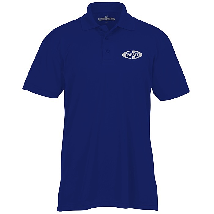 Custom Blue Generation Snag Resistant Wicking Polo - Mens'
