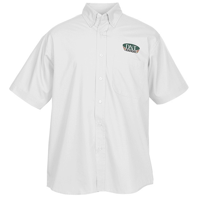 Custom Superblend Short Sleeve Poplin Shirt - Men's