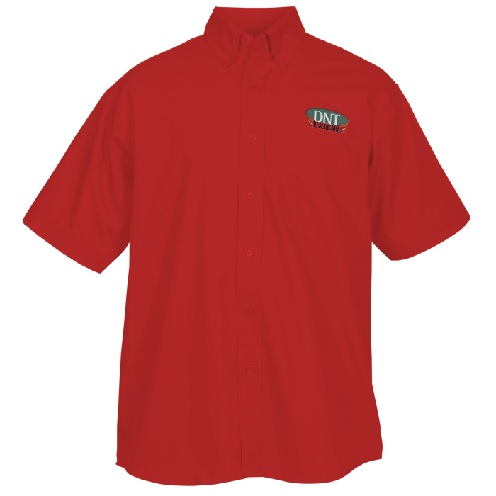 Custom Superblend Short Sleeve Poplin Shirt - Men's