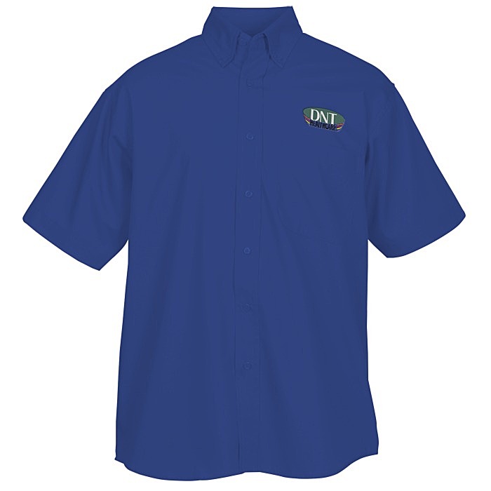 Custom Superblend Short Sleeve Poplin Shirt - Men's