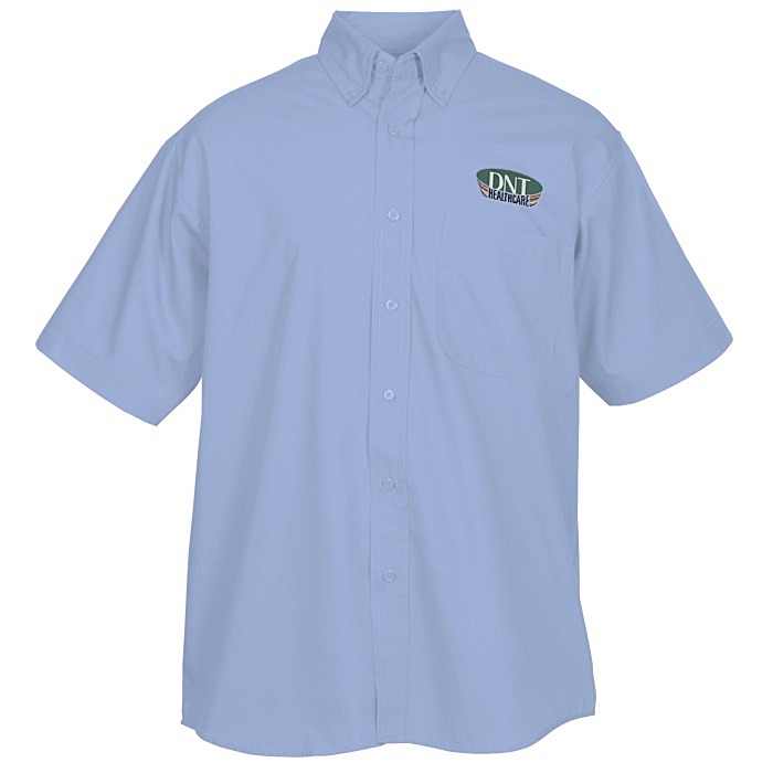 Custom Superblend Short Sleeve Poplin Shirt - Men's