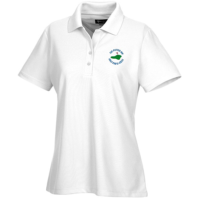 Custom Greg Norman Play Dry Performance Mesh Polo - Ladies' - Embroidered