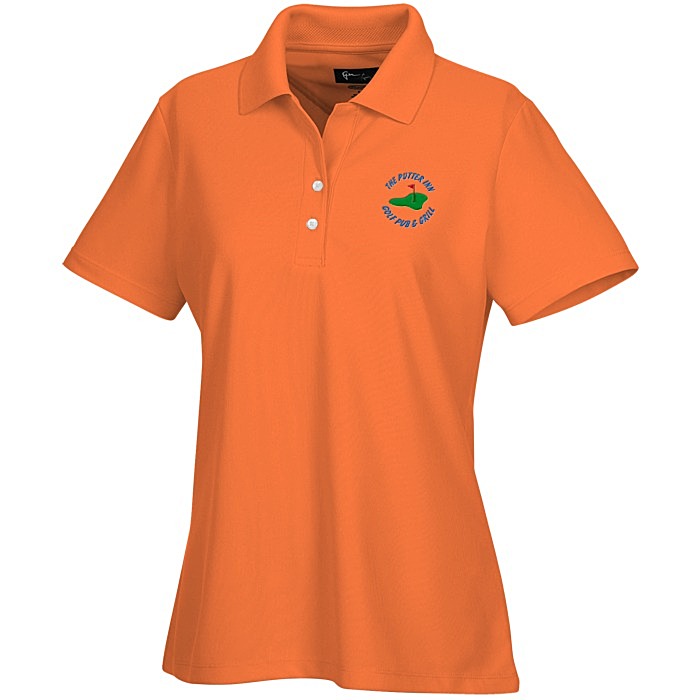 Custom Greg Norman Play Dry Performance Mesh Polo - Ladies' - Embroidered
