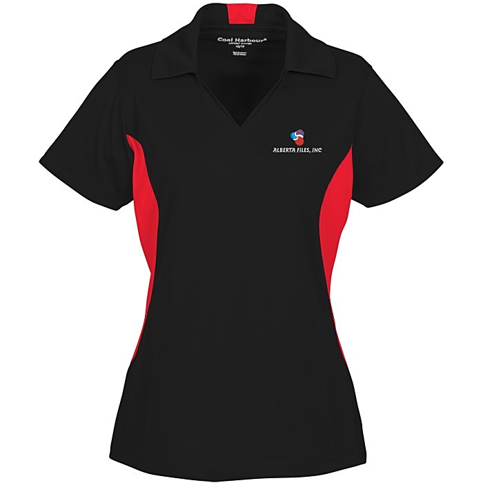 Custom Coal Harbour Colourblock Performance Polo - Ladies'