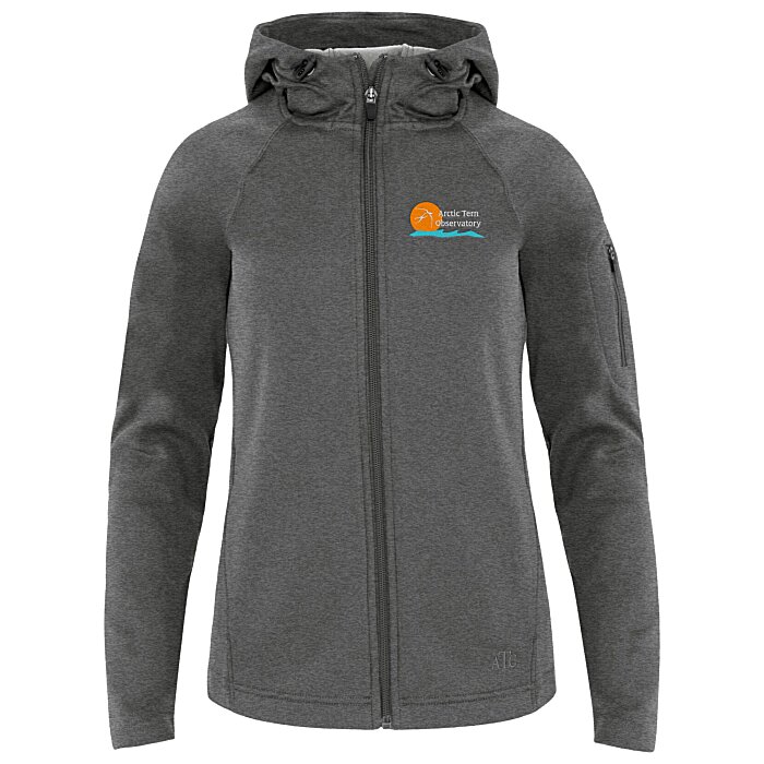 Custom PTech Moisture Wicking Full-Zip Sweatshirt - Ladies' - Embroidered