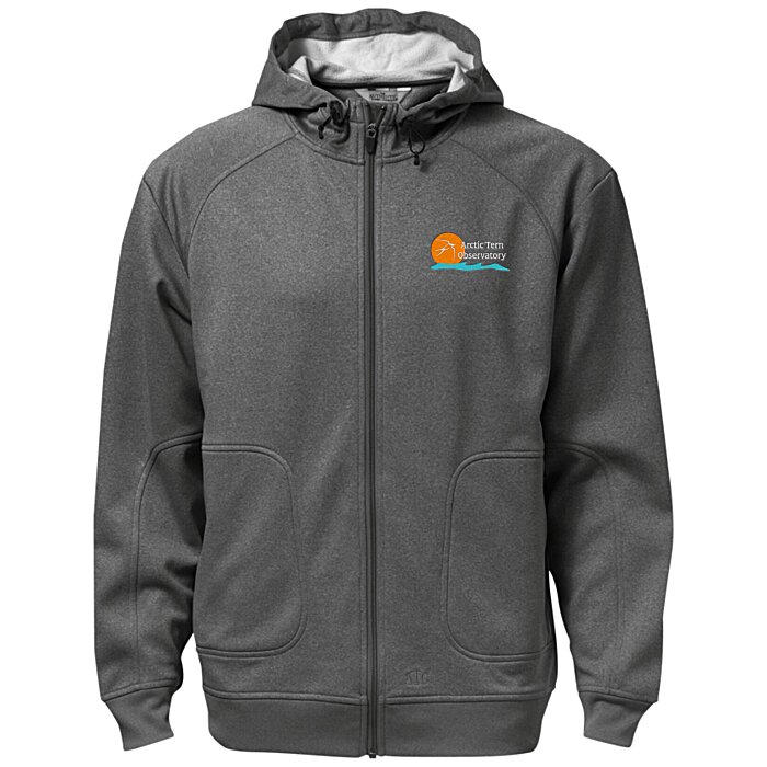 Custom PTech Moisture Wicking Full-Zip Sweatshirt - Men's - Embroidered