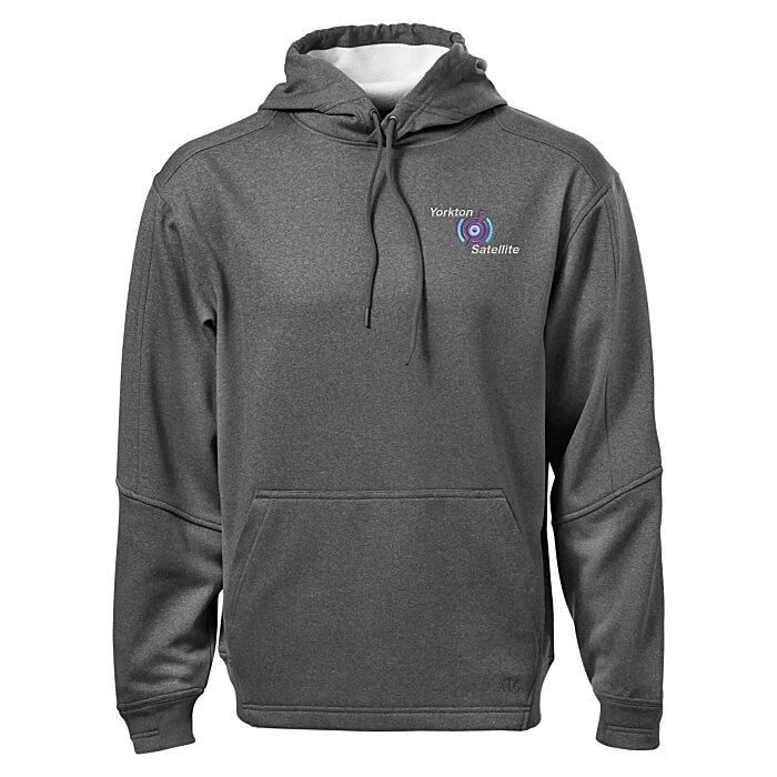 Custom PTech Moisture Wicking Hooded Sweatshirt - Embroidered