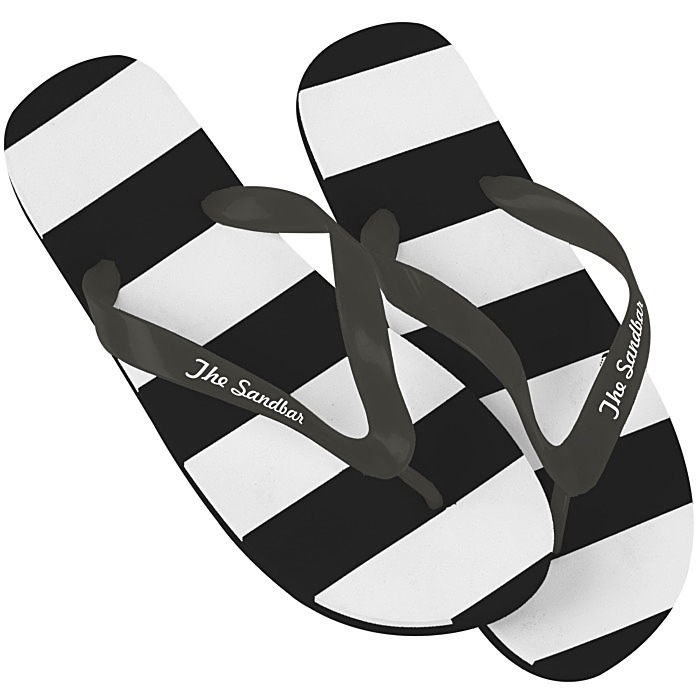 Custom Striped Flip Flops
