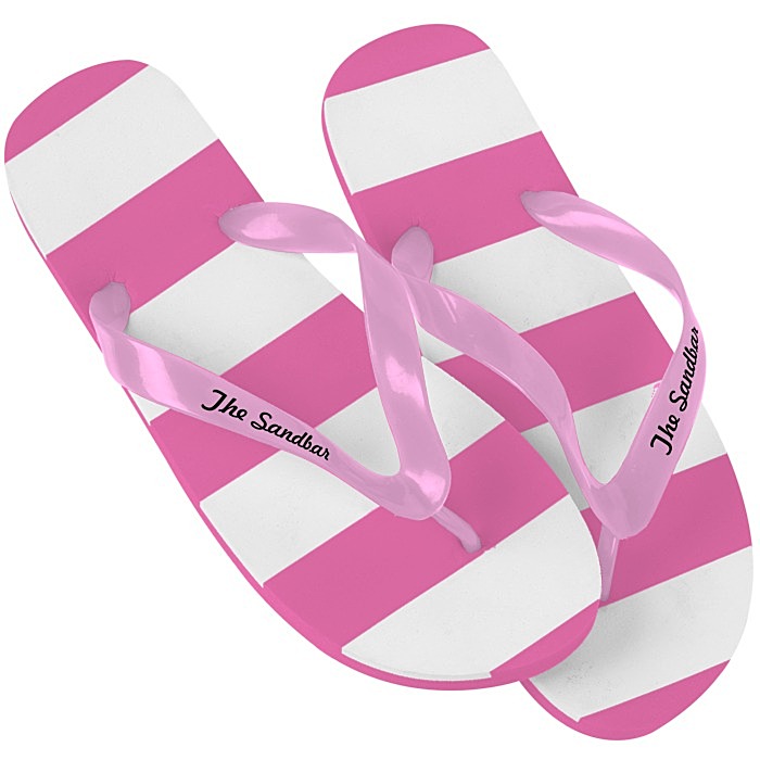Custom Striped Flip Flops
