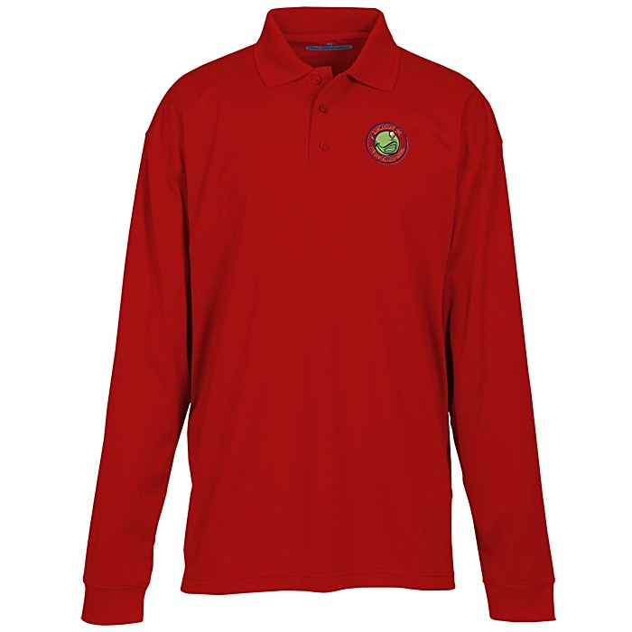 Custom Blue Generation LS Snag Resistant Wicking Polo - Men's