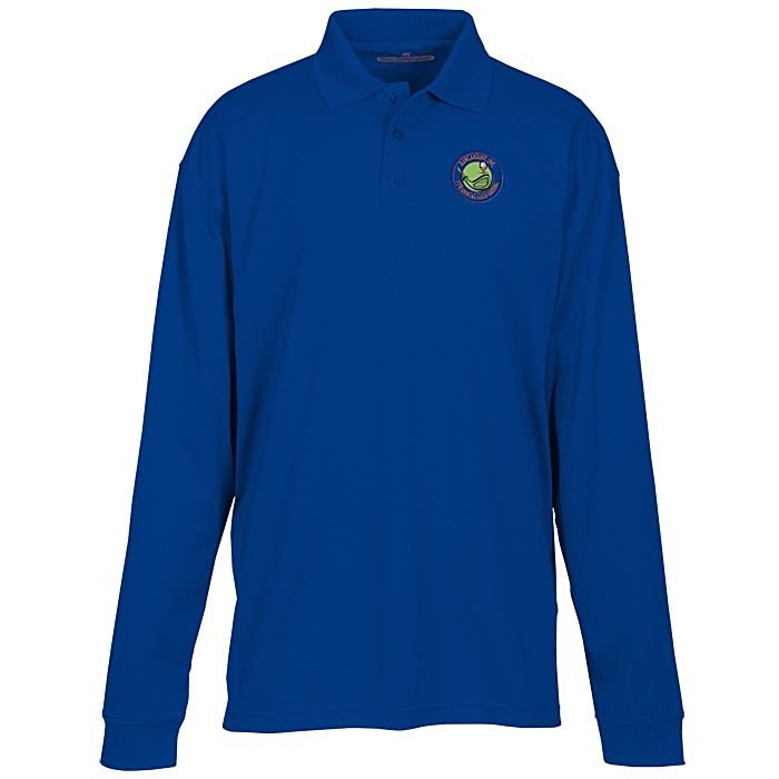 Custom Blue Generation LS Snag Resistant Wicking Polo - Men's