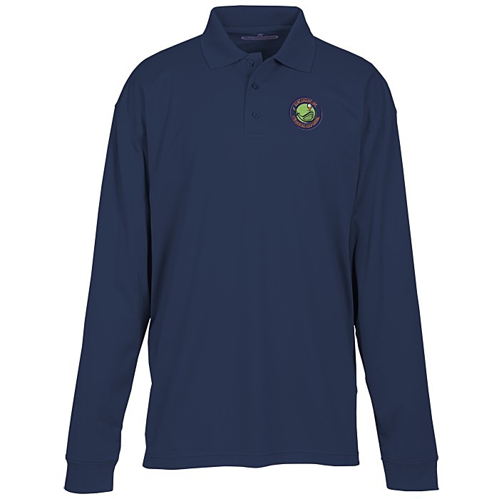 Custom Blue Generation LS Snag Resistant Wicking Polo - Men's