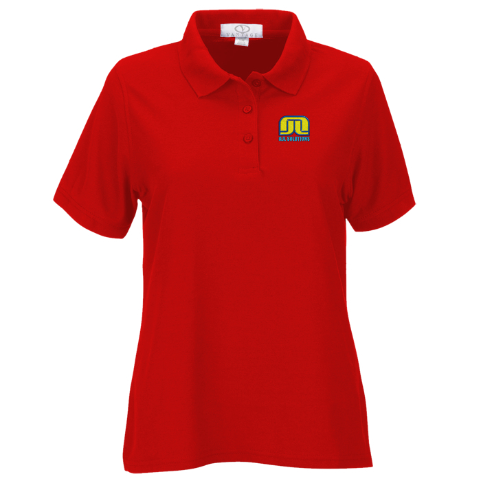 Custom Soft-Blend Double-Tuck Polo - Ladies'