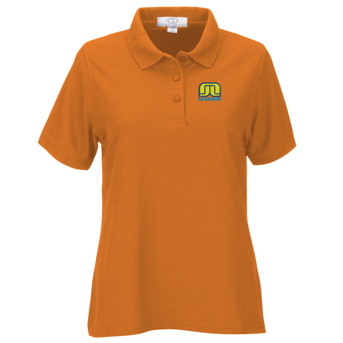 Custom Soft-Blend Double-Tuck Polo - Ladies'
