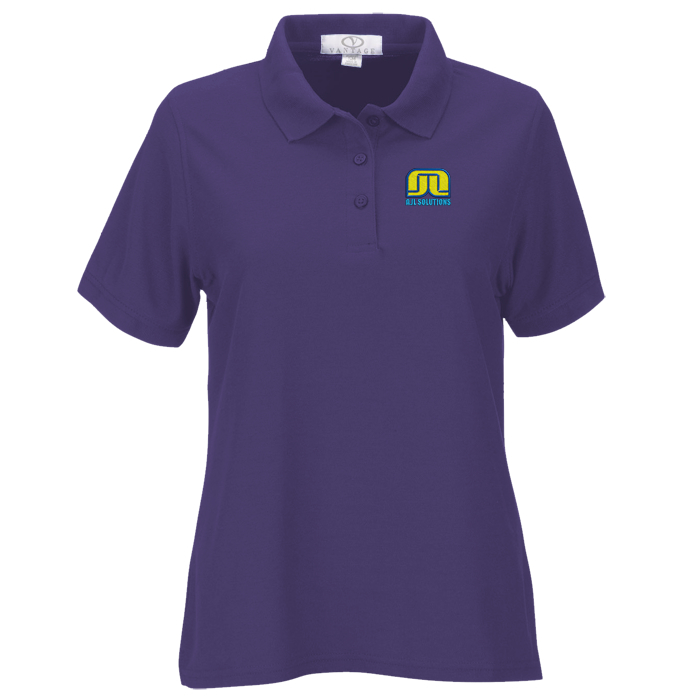 Custom Soft-Blend Double-Tuck Polo - Ladies'