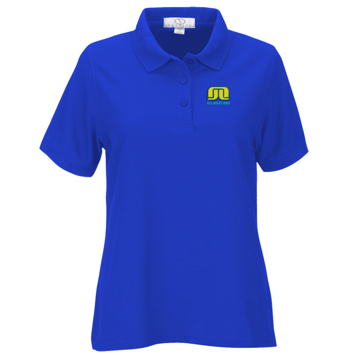 Custom Soft-Blend Double-Tuck Polo - Ladies'