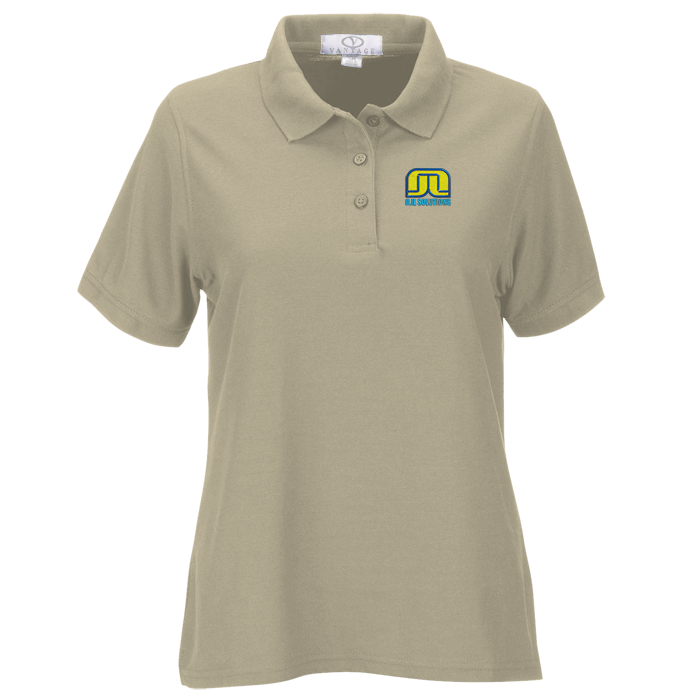 Custom Soft-Blend Double-Tuck Polo - Ladies'