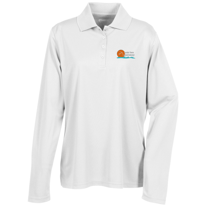 Custom Origin LS Performance Pique Polo - Ladies'