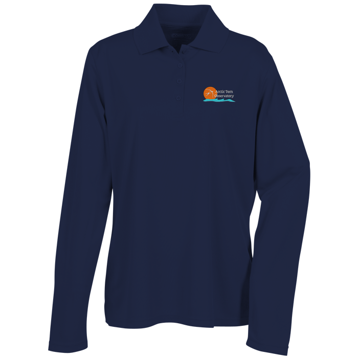 Custom Origin LS Performance Pique Polo - Ladies'