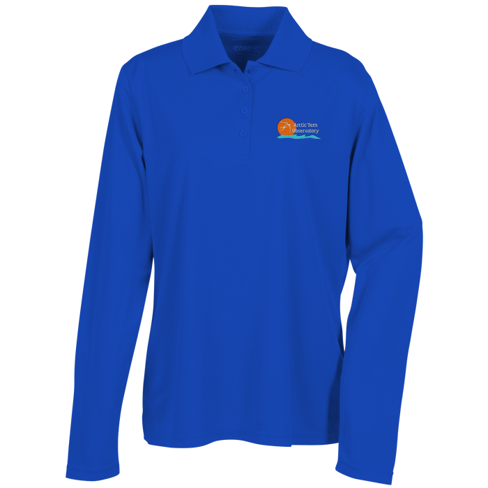 Custom Origin LS Performance Pique Polo - Ladies'