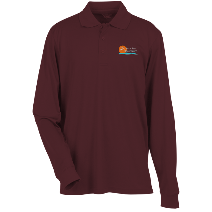 Custom Origin LS Performance Pique Polo - Men's