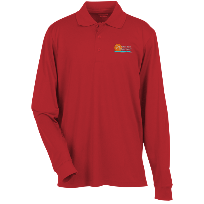 Custom Origin LS Performance Pique Polo - Men's