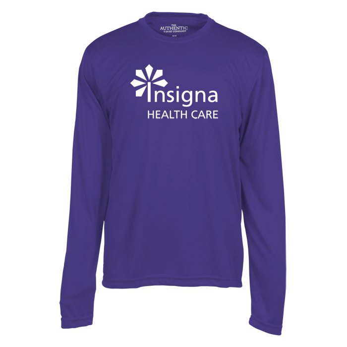 Custom Pro Team Moisture Wicking Long Sleeve Tee - Men's - Screen